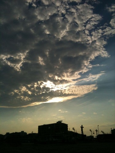 L'arrivée des nuages, Palavas-les-Flots (4 juillet 2012)
